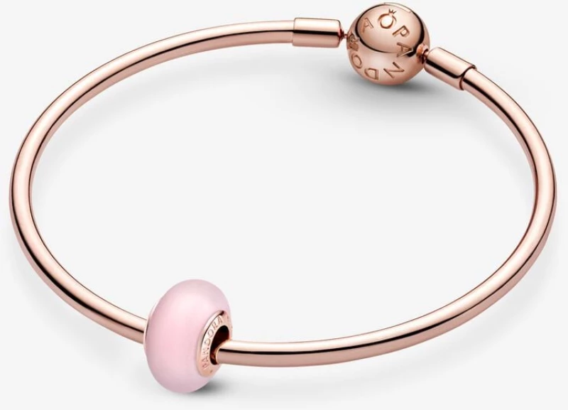 Σύμβολο Pandora ματ ροζ γυαλί Murano 789420C00