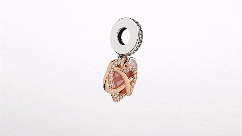 Σύμβολο Pandora κλιπ με τιρκουάζ pavé 791817MCZ