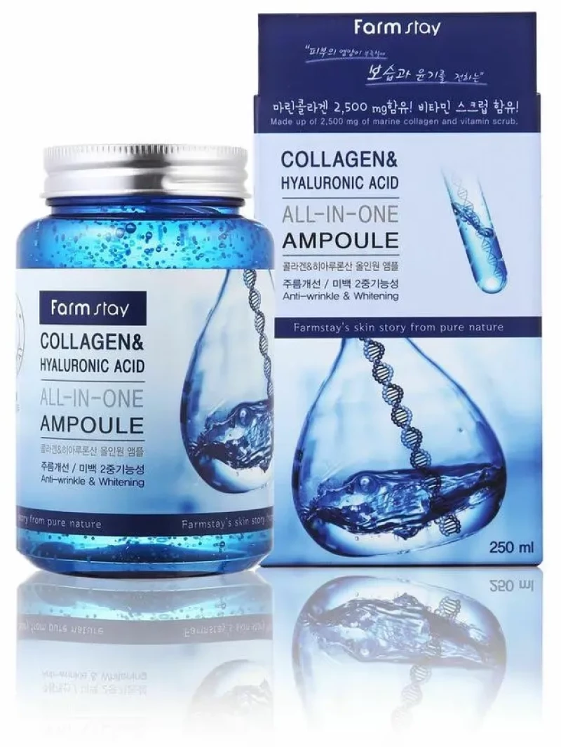 Farmstay Collagen & Hyaluronic Acid All in One Ampoule 250ml