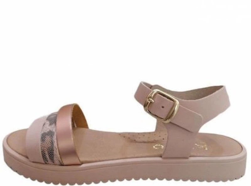 RICCO MONDO LEATHER SANDALS GIRLS COPPER T 30114 N1