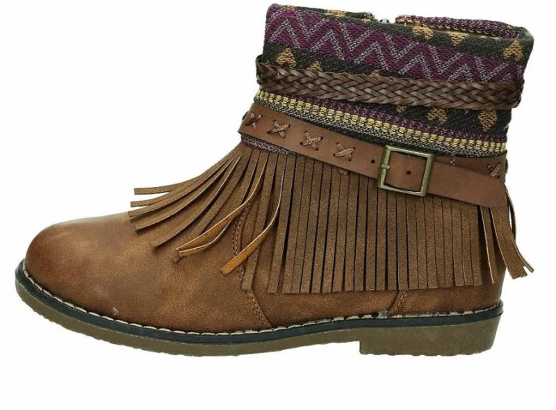 CHIKA-10 CUERO GIRL BOOTS MANGOLIA BRAUN INDIAN (ΔΕΡΜΑΤΙΝΑ)