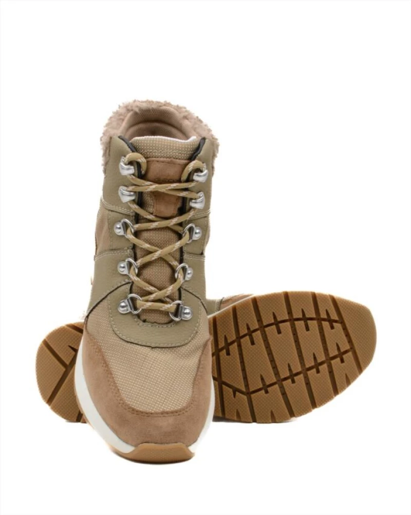 GEOX D BRAIES ABX (ΑΔΙΑΒΡΟΧΟ) A D26BEA 01122 C3C5Z TEXTILE+SUEDE LT OLIVE/SAND