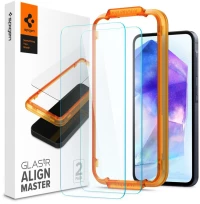 Spigen Alm Glas.TR 2-Pack - Tempered glass for Samsung Galaxy A55 5G (Transparent)