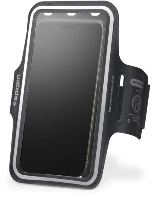 Spigen A703 Dynamic Shield Armband - Case / Sports shoulder band for smartphone up to 6.9" (black)