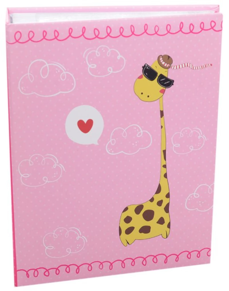 Άλμπουμ ’Giraffe pink‘ με θήκες 200 φωτογραφιών 10x15 10.3029