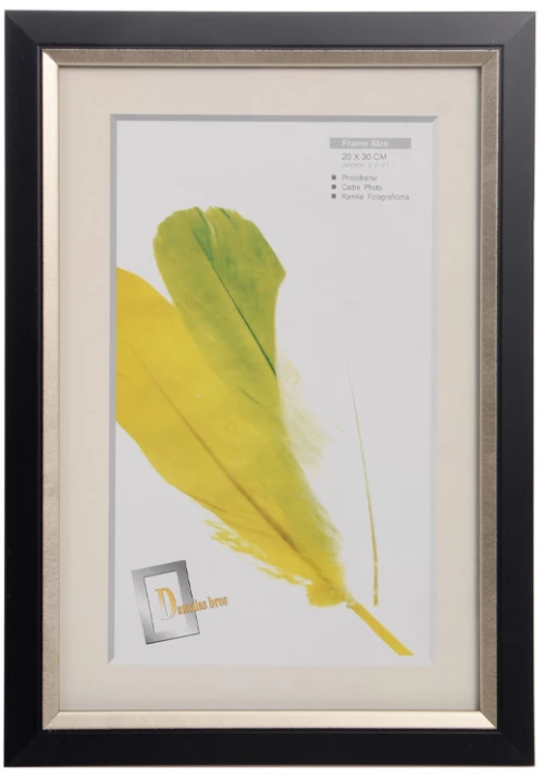 Κορνίζα ξύλινη για φωτογραφίες μεγέθους 30x40 σε  Μαύρο  χρώμα GCM2062MBS 30x40 | 10.8060