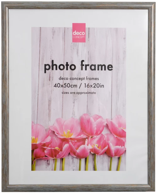 Κορνίζα ξύλινη για φωτογραφίες μεγέθους 40x50 σε Γκρι-Σιελ χρώμα M2016W 40X50 | 10.8030