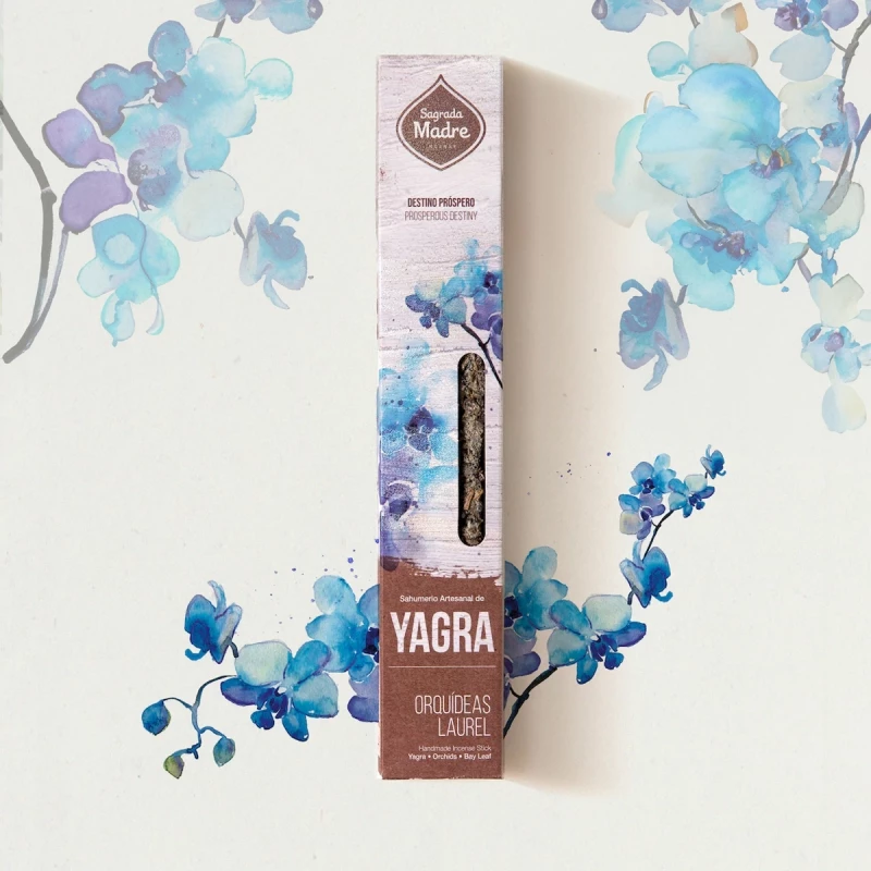 Θυμίαμα Yagra με Ορχιδέα & Δάφνη Sagrada Madre Botanical Incense (8τμχ)