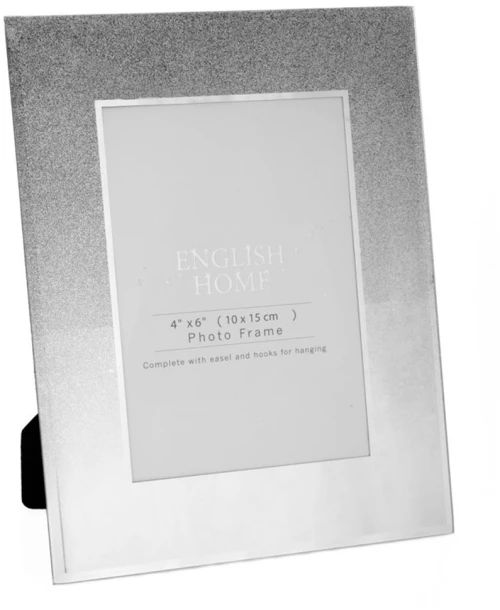 Κορνιζά ασημί γυάλινη 10x15cm Iliadis 84581