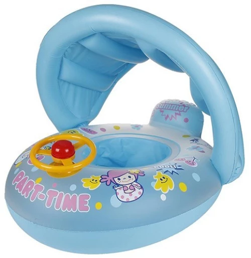 Σωσίβιο Swimtrainer Κωδ.14305 70εκ. με τέντα και κόρνα Μπλε