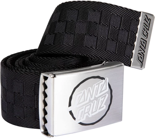 Santa Cruz Opus Dot Check Belt Unisex Black
