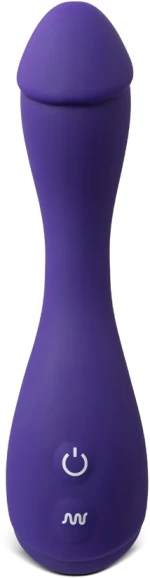 10-Speed Flexible Purple Silicone Realistic Dildo Vibrator