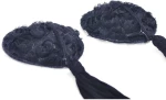 Black Lace Rose Nipple Tassels