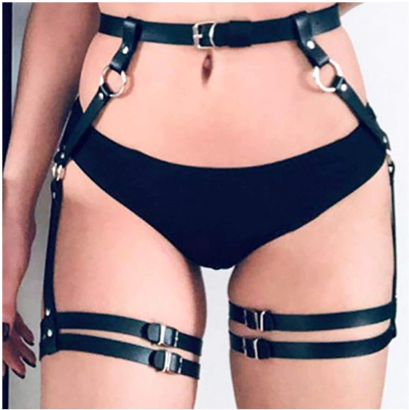 BDSM Γυναικείες Δερμάτινες Ζαρτιέρες