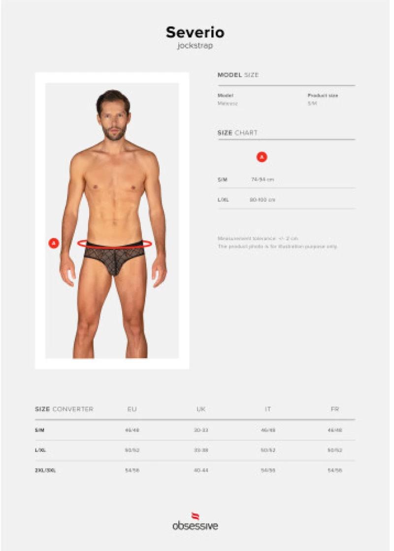 Obsessive Severio Jockstrap Briefs Black