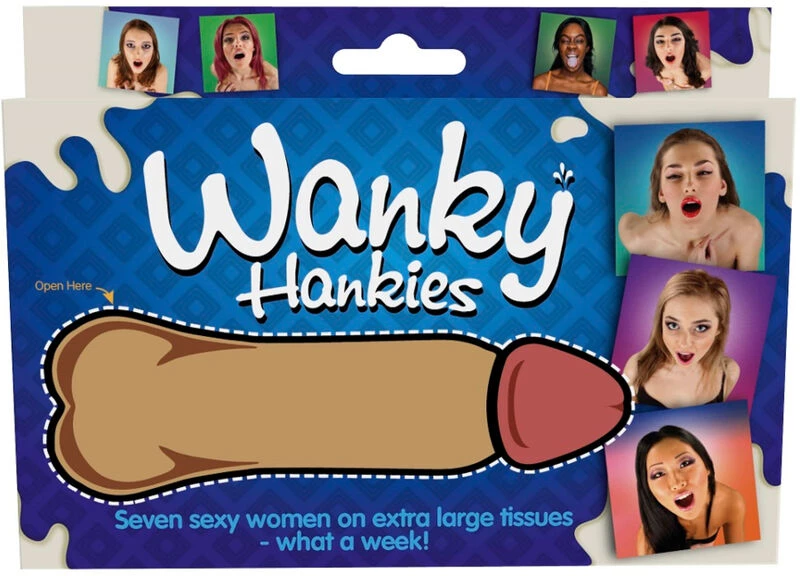 SPENCER & FLEETWOOD - WANKY HANKIES 7 EXTRA LARGE WOMEN'S HANDKERCHIEFS