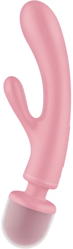 SATISFYER - TRIPLE LOVER RABBIT VIBRATOR MASSAGER PINK