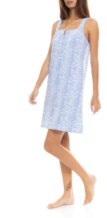 Γυναικείο Νυχτικό Pink Label - Εμπριμέ - Τιράντα - Regular Fit - Cotton