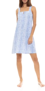 Γυναικείο Νυχτικό Pink Label - Εμπριμέ - Τιράντα - Regular Fit - Cotton
