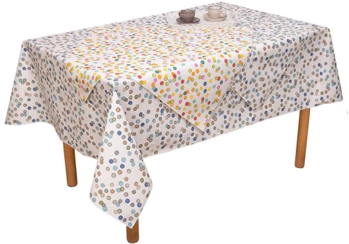 Τραπεζομάντηλο Αλέκιαστο 70x70 Ράνια Πολύχρωμο