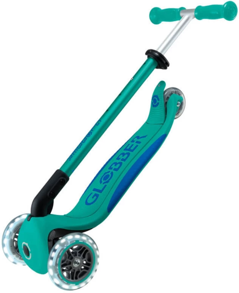 Πατίνι Αναδιπλούμενο Globber Scooter Primo Plus Lights Emeral Green (442-607-4)