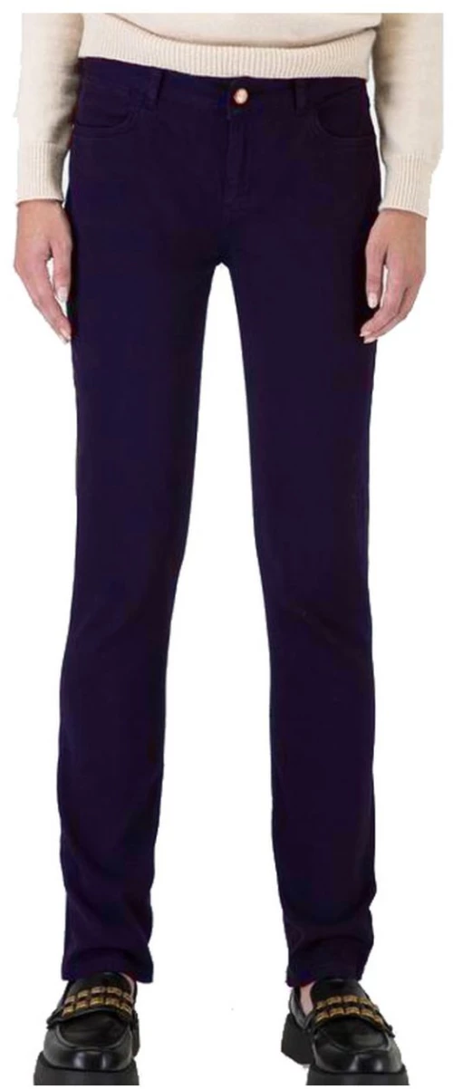 SARAH LAWRENCE Γυναικείο μπλέ regular waist skinny παντελόνι 2-350101 navy