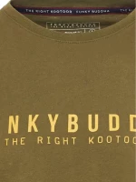 FUNKY BUDDHA Ανδρικό λάδι T-Shirt FBM009-010-04 KHAKI