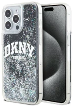 Original Case IPHONE 13 PRO MAX DKNY Hardcase Liquid Glitter Big Logo (DKHCP13XLBNAEK) black 3666339270704