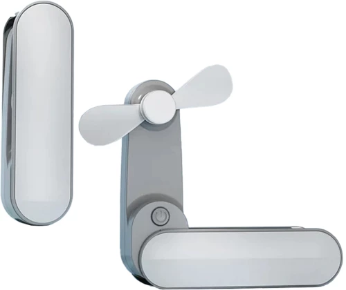 Techsuit Portable Fan, 1200mAh - Techsuit (TF1) - White 5949419156302
