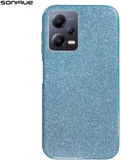 Θήκη Σιλικόνης Sonique Shiny Xiaomi Redmi Note 12 5G / Poco X5 5G Γαλάζιο 5210312010474