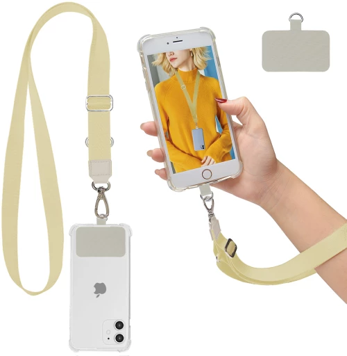 Strap Λαιμού Sonique Lanyard για Κινητά Μπεζ 5201101777333