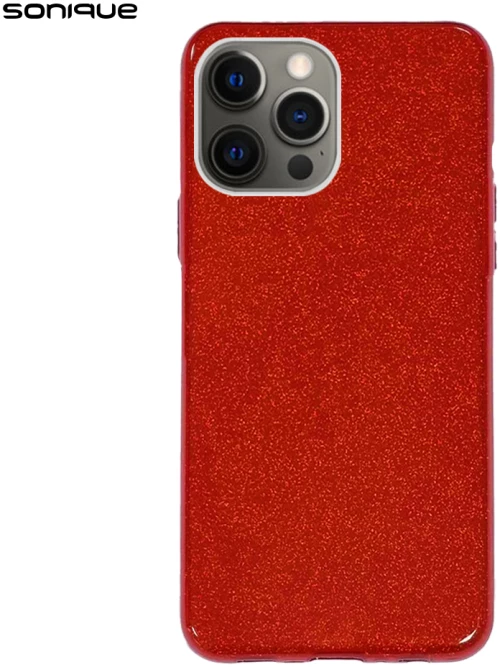 Θήκη Σιλικόνης Sonique Shiny Apple iPhone 12 Pro Max Κόκκινο 5201101861490
