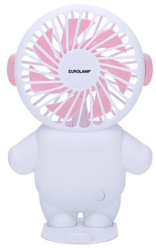 ΑΝΕΜΙΣΤΗΡΑΣ ΧΕΙΡΟΣ ΕΠΑΝΑΦΟΡΤΙΖΟΜΕΝΟΣ ΜΕ USB Φ8 ΛΕΥΚΟ-ΡΟΖ  300-20527