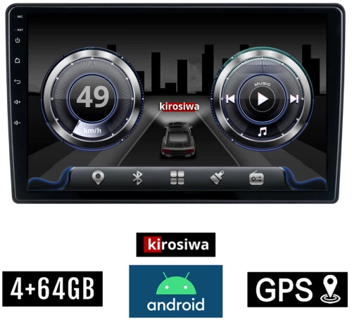 KIROSIWA 4+64GB VOLKSWAGEN SKODA SEAT Android 4GB οθόνη αυτοκίνητου 9" GPS WI-FI (4+64GB Bluetooth Golf 4 Passat Bora Polo Octavia Fabia Superb Arosa Ibiza Volkswagen Playstore Youtube, MP3 USB Radio ηχοσύστημα VW Mirrorlink)