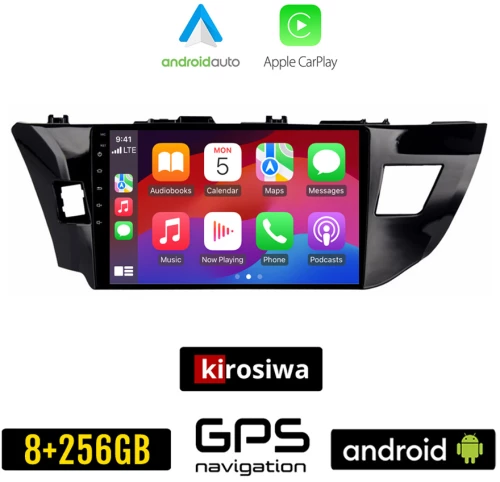 KIROSIWA TOYOTA COROLLA (2013 - 2016) Android οθόνη αυτοκίνητου 8GB + 256GB με GPS WI-FI (ηχοσύστημα αφής 10" ιντσών OEM Android Auto Apple Carplay Youtube Playstore MP3 USB Radio Bluetooth Mirrorlink εργοστασιακή, 4x60W, AUX)