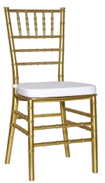Chair Chiavari-PP Gold  With Cushion - Πολυπροπυλένιο - 45x40x94 cm