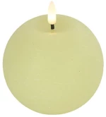 Κερί μπάλα led εκρού 10x11cm