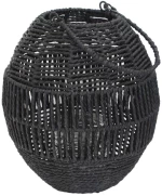 Φανάρι τεχν. Raffia μαύρο Φ27Η29,5cm