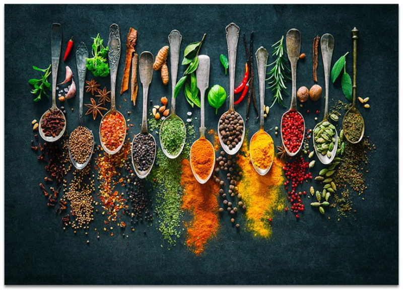 Πίνακας σε καμβά "Spices" Megapap ψηφιακής εκτύπωσης 70x50x3εκ.