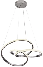 Inlight Κρεμαστό φωτιστικό LED 58W 3CCT (by switch on base) σε χρώμιο D:60cm (6092-A-Chrome)