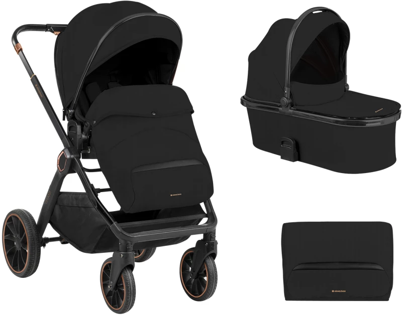Kikka Boo Καρότσι 2in1 Tiffany Black 2024 31001020150