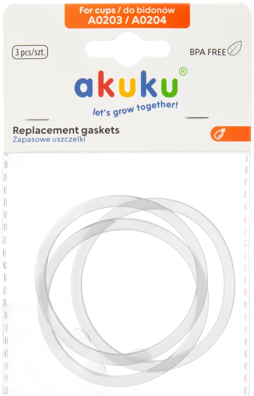 Akuku Aνταλλακτικά λαστιχάκια (για τα ποτηράκια Bear, Owl) A0206