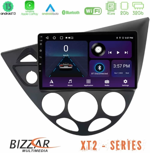 Bizzar XT2 Series 4Core Android13 2+32GB Ford Focus 1999-2004 Navigation Multimedia Tablet 9"