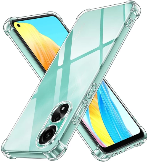 Techsuit - Shockproof Clear Silicone - Oppo A78 4G - Clear