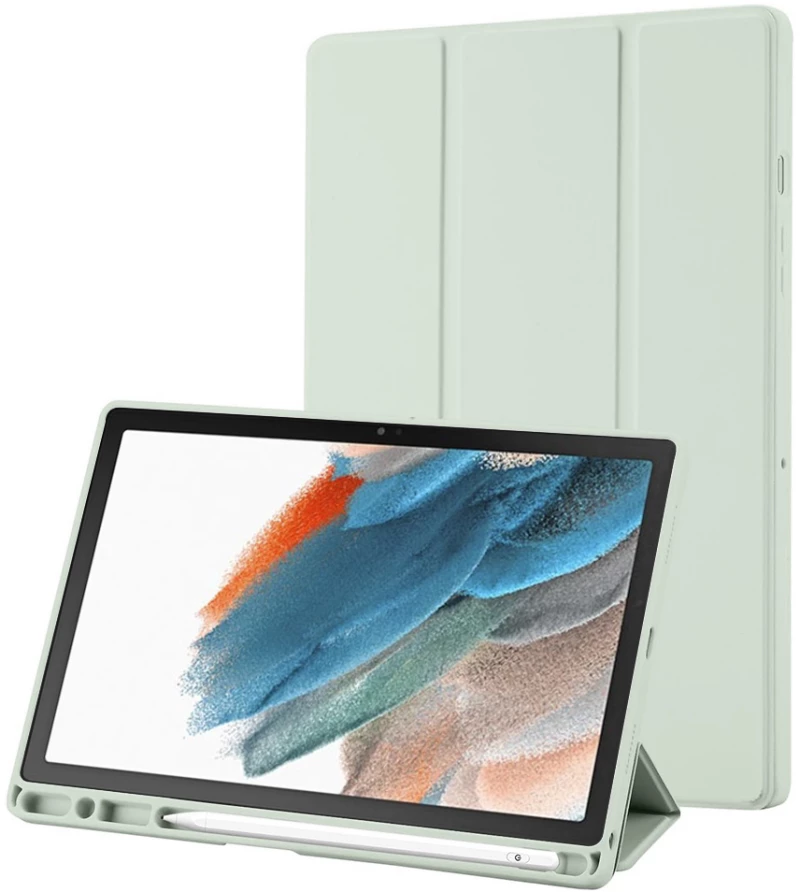 Techsuit - Flex Trifold (with Pencil Holder) - Samsung Galaxy Tab A8 10.5 (2021) - Matcha Green