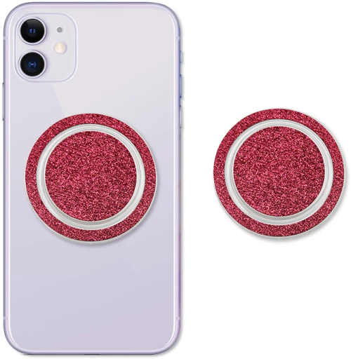 Techsuit - MagSafe Phone Ring (MPR1) - Round Shape, Polycarbonate - Red