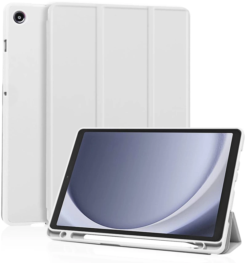 Techsuit - Flex Trifold (with Pencil Holder) - Samsung Galaxy Tab A9 - Gray