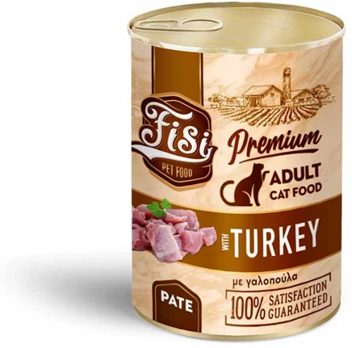 Fisi Cat Adult Πατέ με Γαλοπούλα 400gr