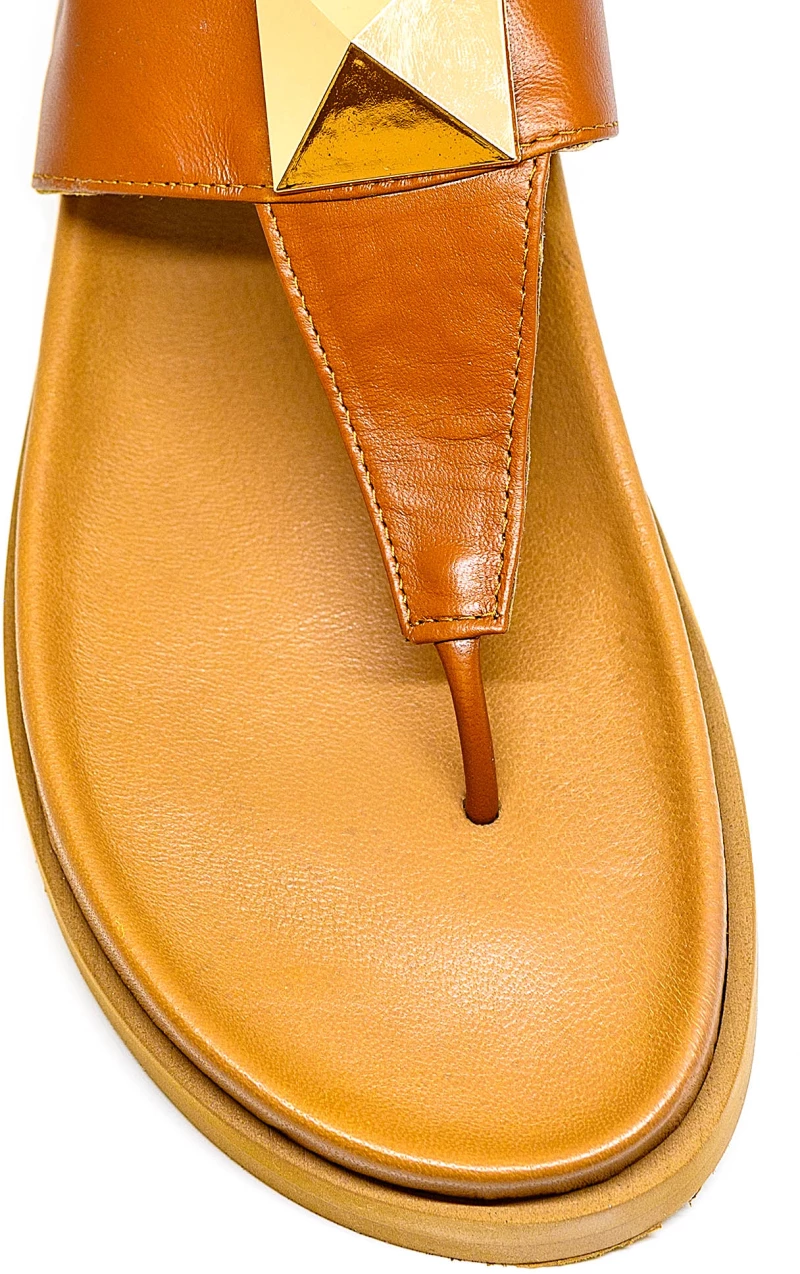 Bigshoes GA0308-09 Δερμάτινo Πέδιλο Ταμπά