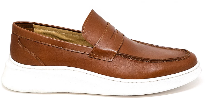 Bigshoes KL32701-09 Δερμάτινο Μοκασίνι Ταμπά